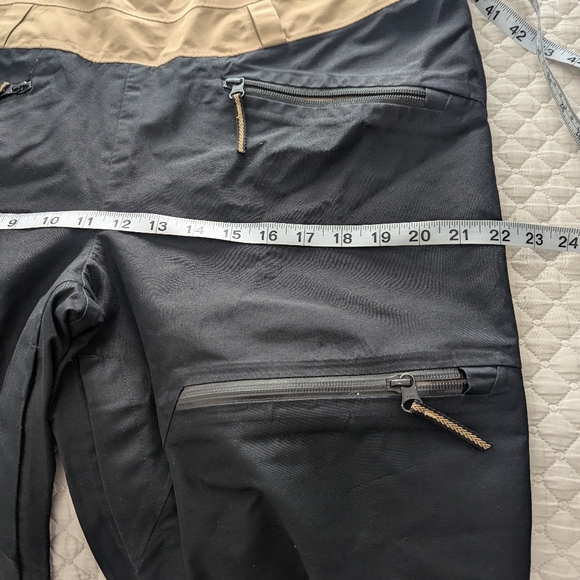 THE NORTH FACE Women's Ceptor Ski Snowboard Pants Bibs Large Black Tan - Picture 11 of 16